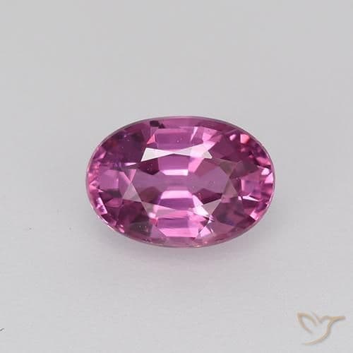 0.71ct Natural Reddish Purple Sapphire, Oval Cut, 6.1x4.2 mm