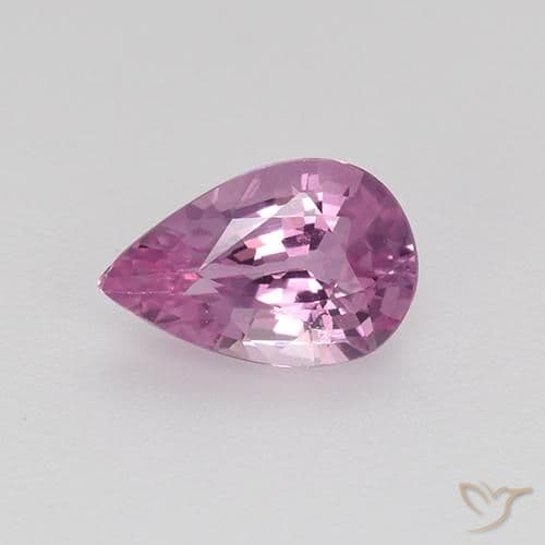 0.58ct Pinkish Purple Sapphire, Pear Shape, 6.6x4.3 mm