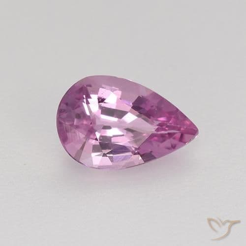 0.58ct Pinkish Purple Sapphire, Pear Shape, 6.6x4.3 mm