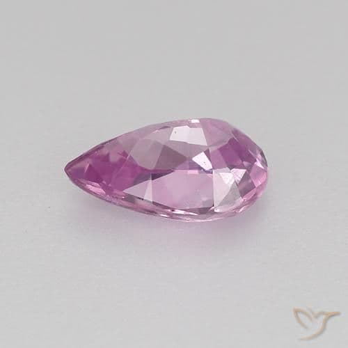 0.58ct Pinkish Purple Sapphire, Pear Shape, 6.6x4.3 mm
