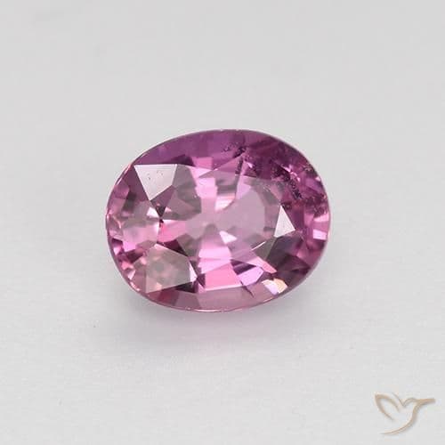 0.72ct Natural Medium Purple Sapphire, Oval Cut, 5.7x4.6 mm
