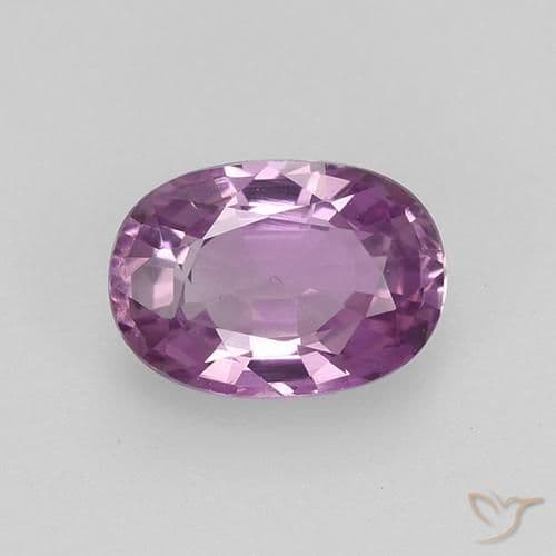 0.90ct Natural Deep Purple Sapphire, Oval Cut, 6.6x4.7 mm