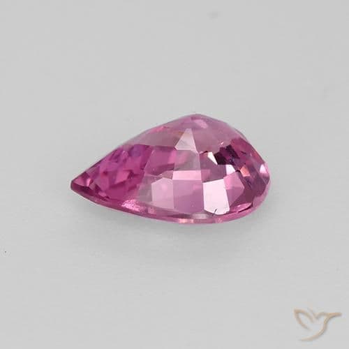 0.64ct Natural Deep Pink Sapphire, Pear Shape, 6.4x4.6 mm
