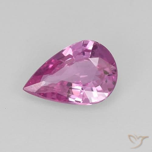 0.64ct Natural Deep Sangria Sapphire, Pear Shape, 7x4.7 mm