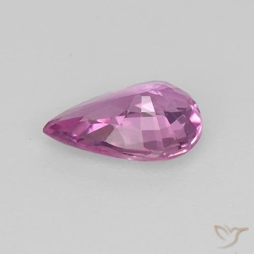0.64ct Natural Deep Sangria Sapphire, Pear Shape, 7x4.7 mm
