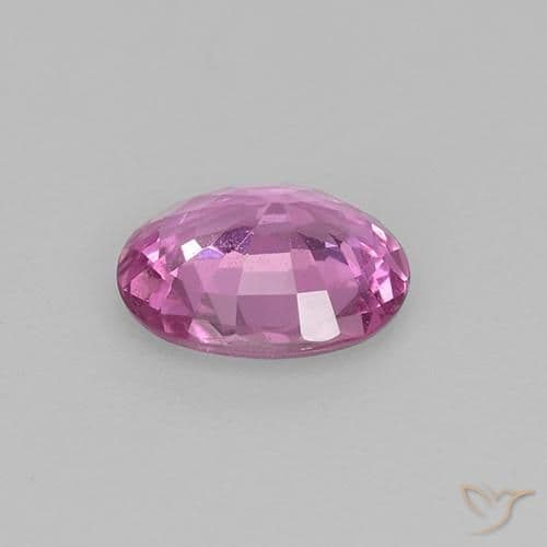 0.63ct Natural Deep Pink Sapphire, Oval Cut, 6x5.1 mm