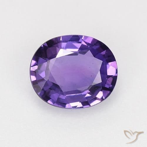 1.27ct Natural Intense Purple Sapphire, Oval Cut, 7.3x5.7 mm