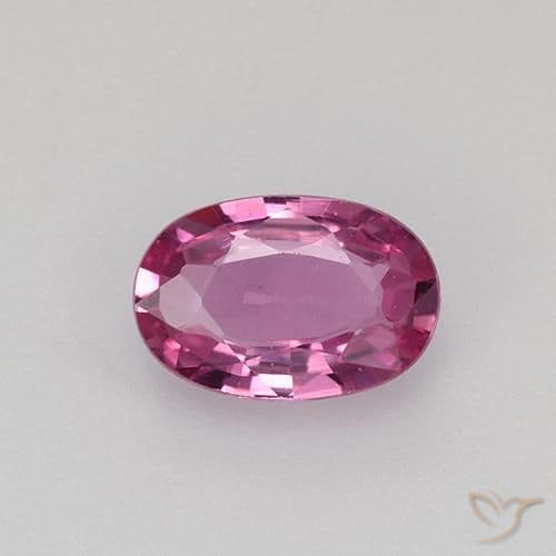 0.57ct Natural Medium Pink Sapphire, Oval Cut, 6.5x4.3 mm