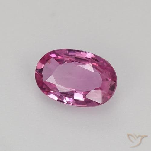 0.57ct Natural Medium Pink Sapphire, Oval Cut, 6.5x4.3 mm