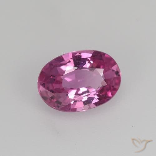 0.68ct Natural Medium Pink Sapphire, Oval Cut, 6.4x4.5 mm