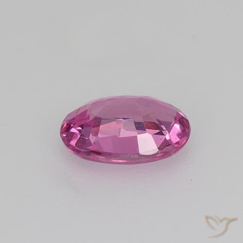 0.68ct Natural Medium Pink Sapphire, Oval Cut, 6.4x4.5 mm