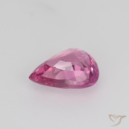 0.77ct Natural Deep Pink Sapphire, Pear Shape, 6.6x5.2 mm
