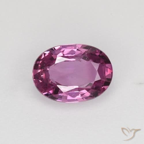 0.82ct Natural Medium Purple Sapphire, Oval Cut, 6.5x4.7 mm