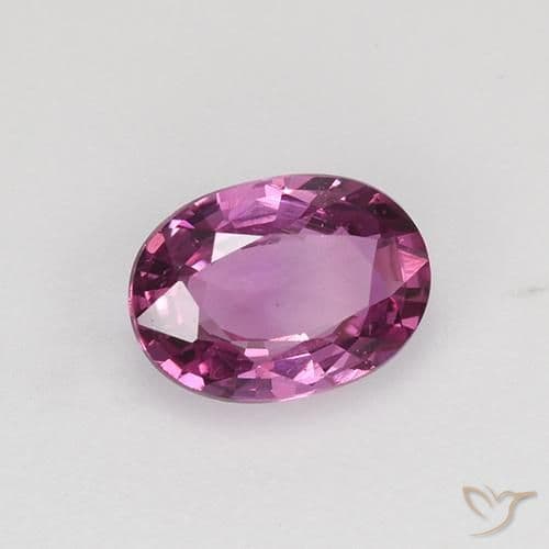 0.82ct Natural Medium Purple Sapphire, Oval Cut, 6.5x4.7 mm