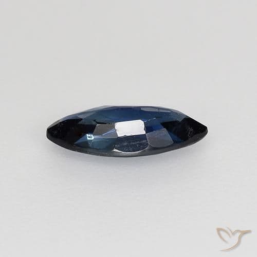 0.61ct Natural Dark Blue Sapphire, Marquise, 8x3.9 mm