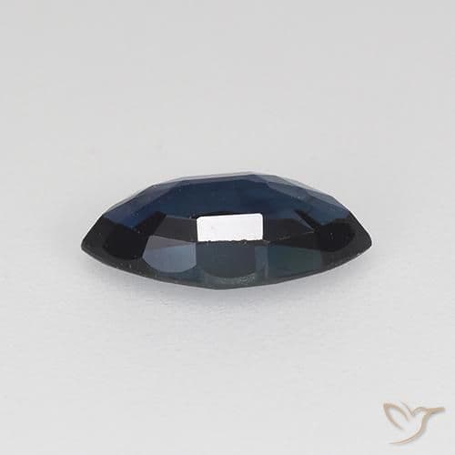 0.72ct Natural Midnight Blue Sapphire, Marquise, 7.9x4.1 mm