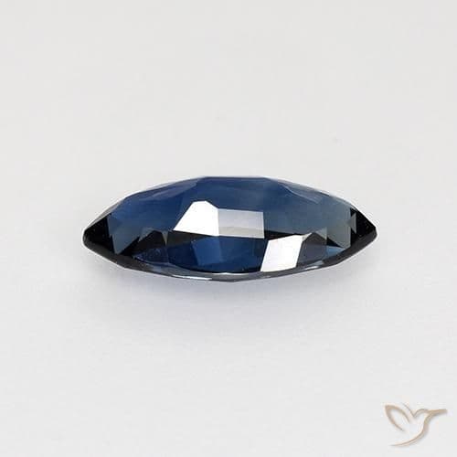 0.65ct Natural Midnight Blue Sapphire, Marquise, 8.2x3.8 mm