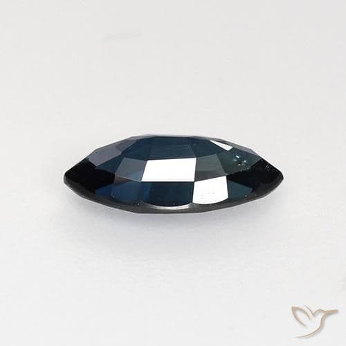 0.74ct Natural Night Blue Sapphire, Marquise, 8.2x4.1 mm