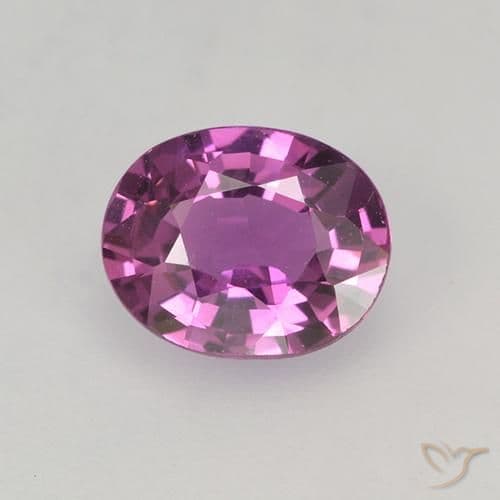 0.73ct Natural Intense Purple Sapphire, Oval Cut, 6.1x5 mm