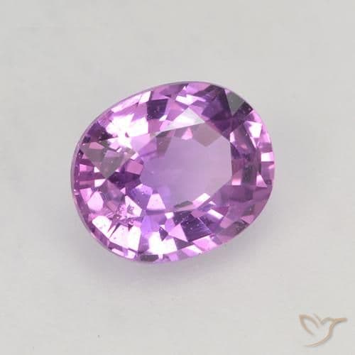 0.76ct Natural Medium Violet Sapphire, Oval Cut, 5.7x4.8 mm