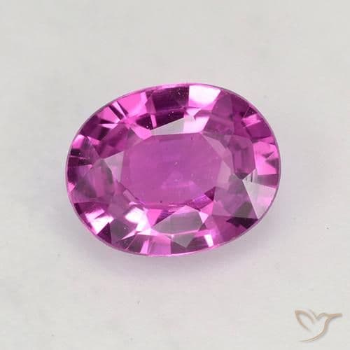 0.73ct Natural Intense Purple Sapphire, Oval Cut, 6.1x5 mm