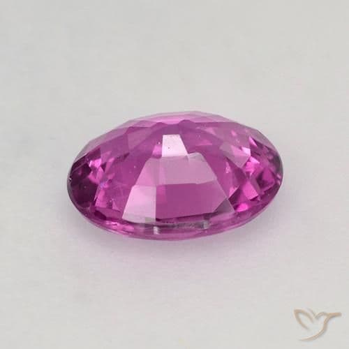 0.65ct Natural Purple Pink Sapphire, Oval Cut, 6.1x4.9 mm