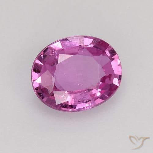 0.78ct Natural Hot Pink Sapphire, Oval Cut, 6.1x5.1 mm