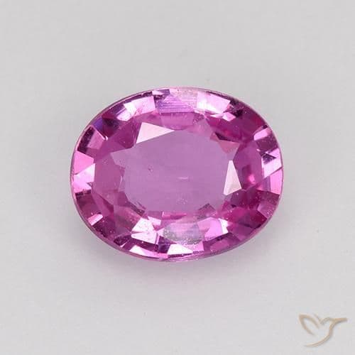 0.73ct Royal Purple Pink Sapphire, Oval Cut, 6.2x5.1 mm