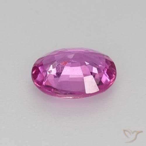 0.73ct Royal Purple Pink Sapphire, Oval Cut, 6.2x5.1 mm