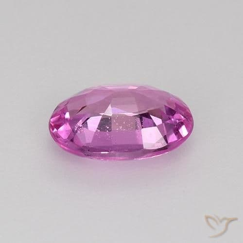0.64ct Deep Pinkish Purple Sapphire, Oval Cut, 6.4x4.4 mm