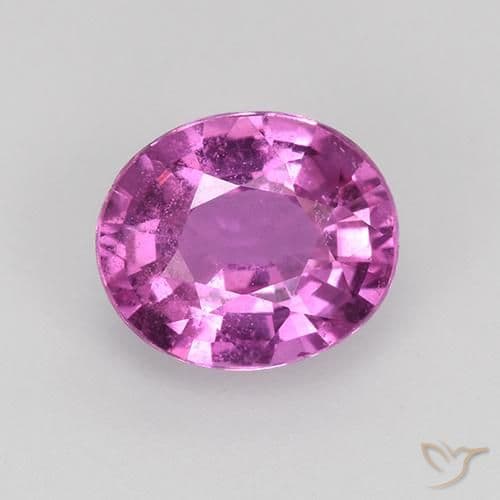 0.73ct Natural Intense Purple Sapphire, Oval Cut, 6.1x5 mm