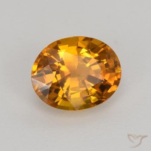 0.80ct Natural Orange Brown Sapphire, Oval Cut, 6.1x5 mm