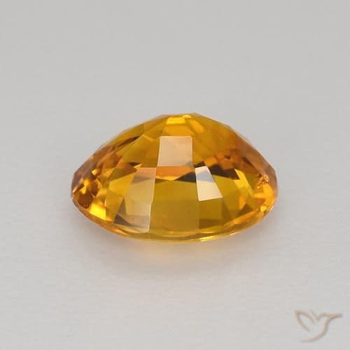 0.80ct Natural Orange Brown Sapphire, Oval Cut, 6.1x5 mm