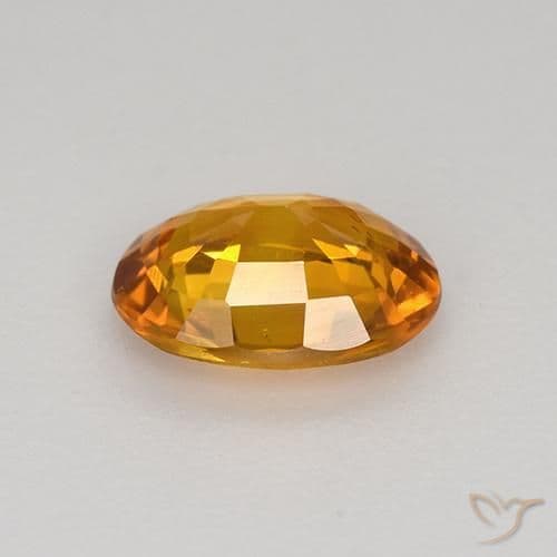 0.77ct Natural Medium Orange Sapphire, Oval Cut, 6.7x5 mm