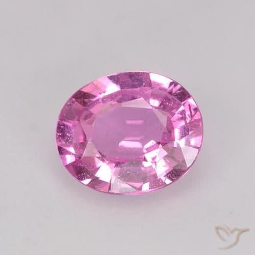 1.08ct Light Lavender Pink Sapphire, Oval Cut, 6.2x5.3 mm