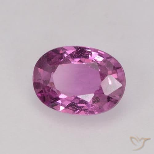 0.86ct Natural Pinkish Purple Sapphire, Oval Cut, 6.5x4.8 mm