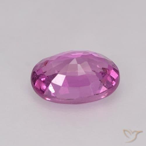 0.86ct Natural Pinkish Purple Sapphire, Oval Cut, 6.5x4.8 mm