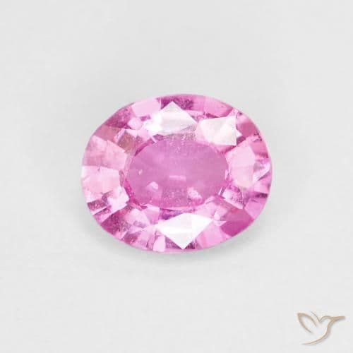 0.68ct Natural Hot Pink Sapphire, Oval Cut, 6x5 mm