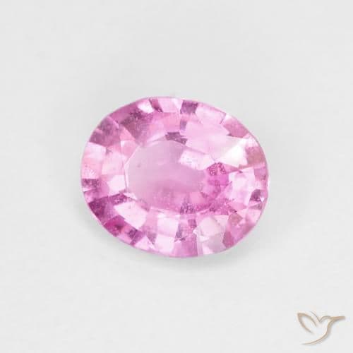 0.68ct Natural Hot Pink Sapphire, Oval Cut, 6x5 mm