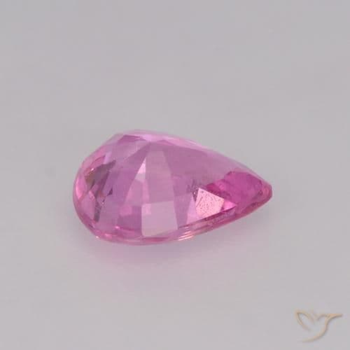 0.61ct Natural Medium Pink Sapphire, Pear Shape, 6.1x4.9 mm