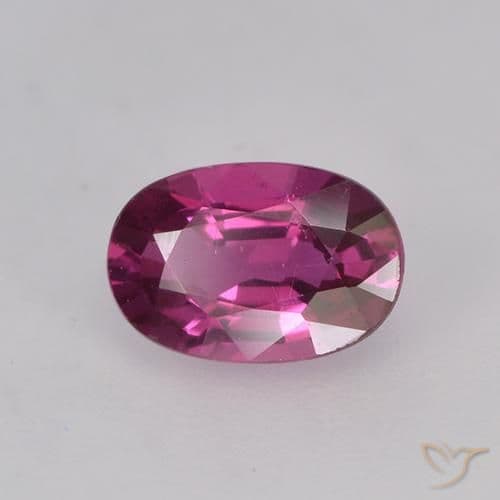 0.55ct Natural Bright Purple Sapphire, Oval Cut, 5.9x4 mm