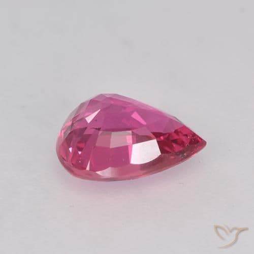 0.69ct Natural Medium Pink Sapphire, Pear Shape, 6.1x4.9 mm