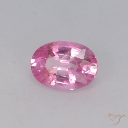 0.65ct Natural Bubblegum Pink Sapphire, Oval Cut, 6.3x4.5 mm