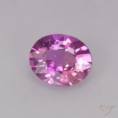 0.73ct Natural Intense Purple Sapphire, Oval Cut, 6.1x5 mm