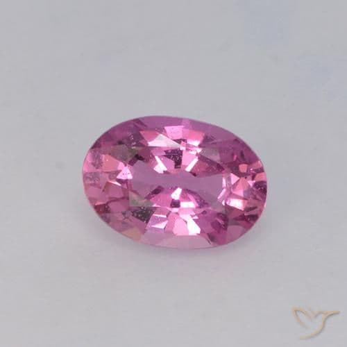 0.71ct Natural Reddish Purple Sapphire, Oval Cut, 6.4x4.5 mm