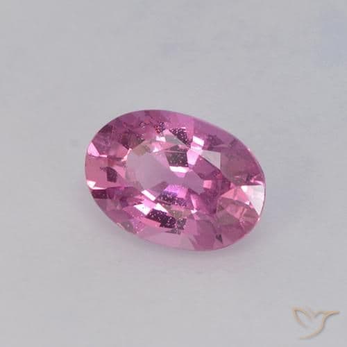 0.71ct Natural Reddish Purple Sapphire, Oval Cut, 6.4x4.5 mm