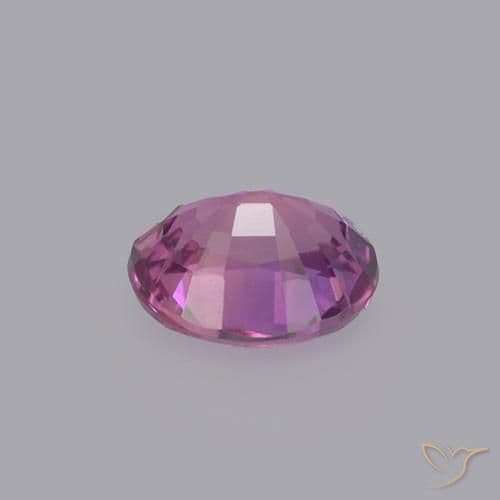 0.86ct Deep Pinkish Purple Sapphire, Oval Cut, 6x5.1 mm