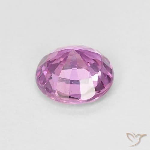 0.54ct Natural Reddish Purple Sapphire, Round Cut, 4.94 mm