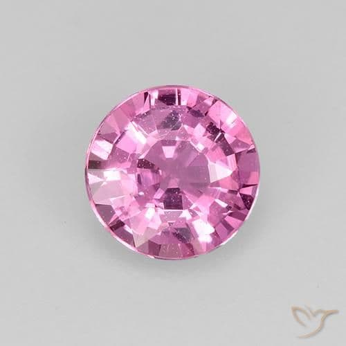 0.55ct Natural Medium Purple Sapphire, Round Cut, 4.88 mm