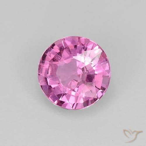 0.48ct Natural Medium Purple Sapphire, Round Cut, 4.77 mm